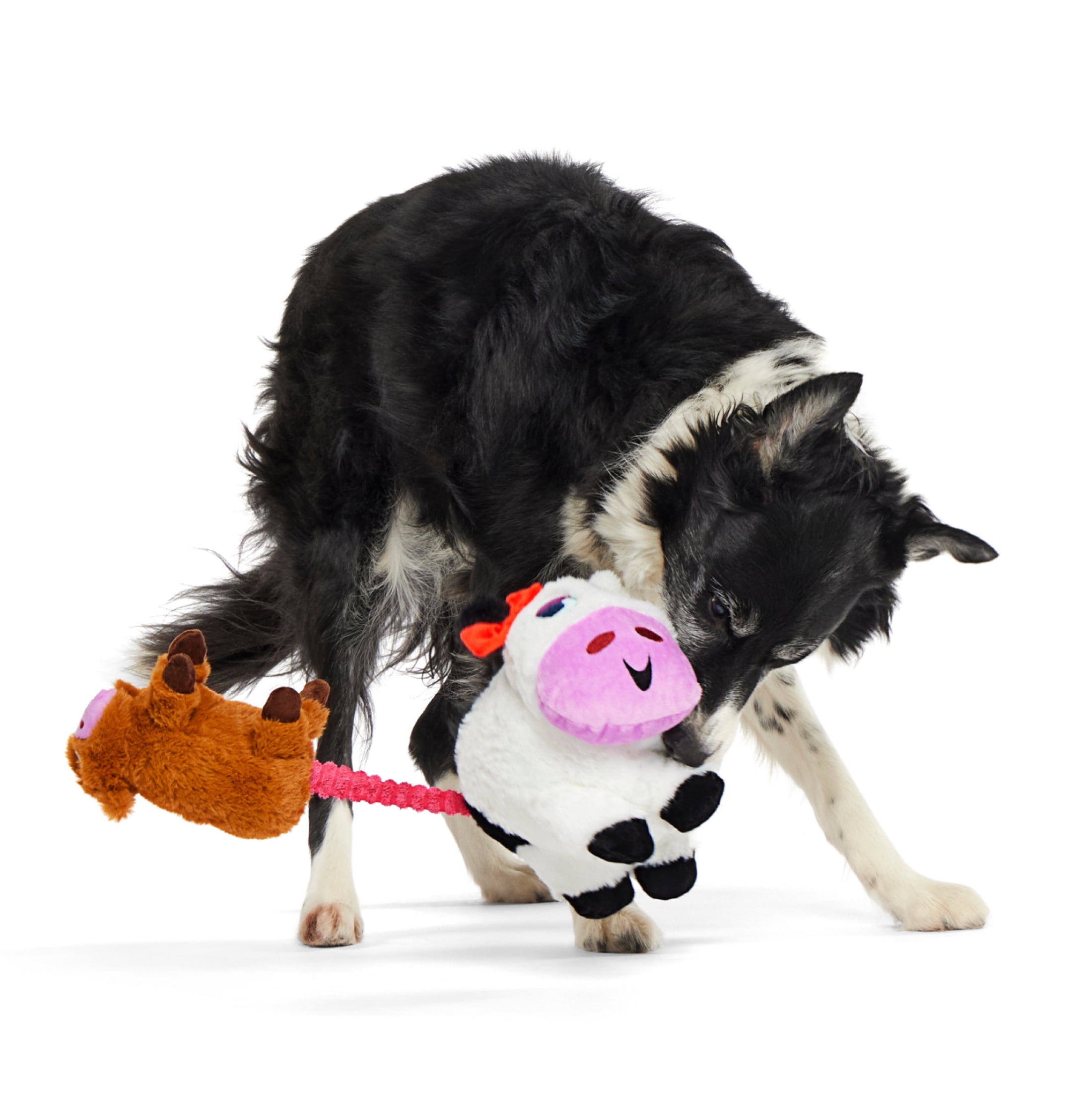 BARK Birthing Cow Calf Farm Plush Dog Toy All Sizes