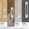 thumbnail image 3 of Amerock Medora 3-3/4 inch (96mm) Center-to-Center Rectangle Polished Nickel Cabinet Pull Backplate, 3 of 6