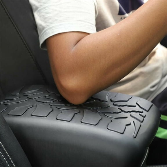 Rubber Car Center Console Armrest Cover Pad For Jeep Wrangler JL JT 2018-2020