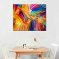 thumbnail image 3 of Nawypu Abstract Colorful Wall Art Rainbow Canvas Wall Decor 12x16" Bright Multicolor Color Blocks Splash Picture Art Modern Contemporary Prints Painting Artwork for Home Living Room Bedroom Office, 3 of 5