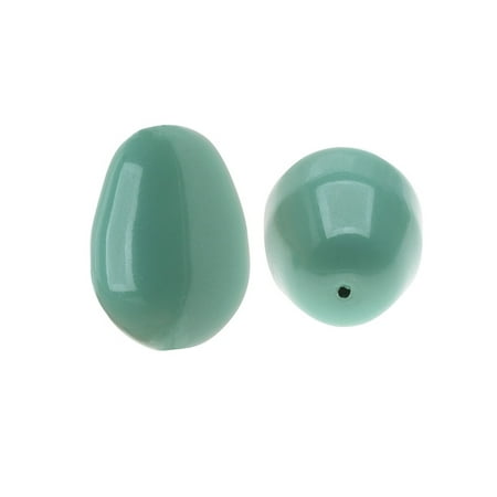 Pear Shaped Crystal - Swarovski Crystal, #5821 Pear Shaped Faux Pearl Beads 11mm, 4 Pieces, Jade