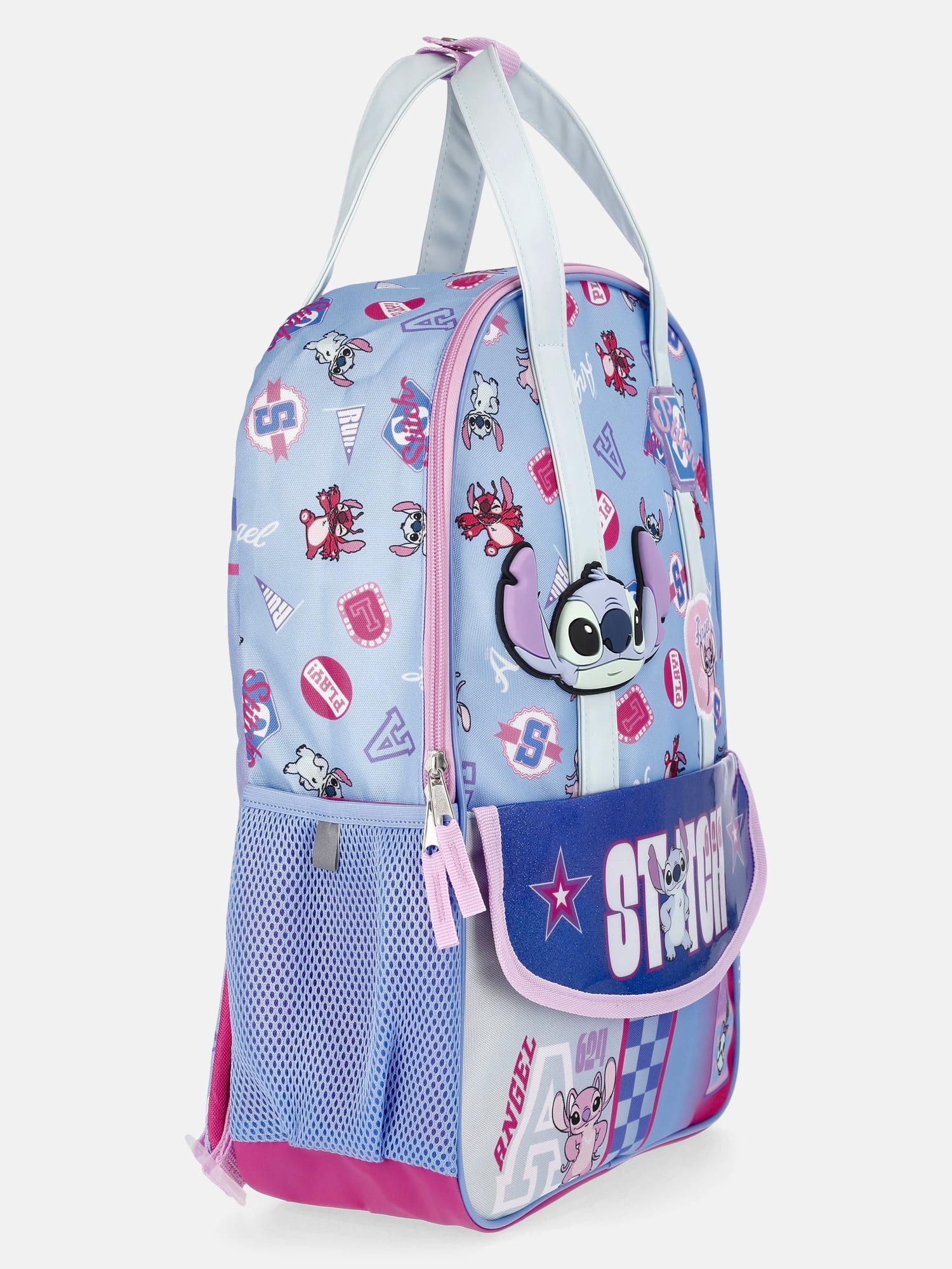 Disney Lilo & Stitch Girls' 17" Commuter Travel Backpack, Light Blue