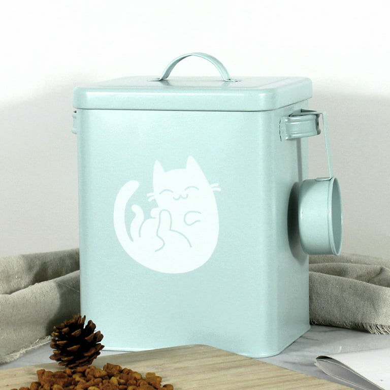Food Container Dog Storage Containers Pet Cat Airtight Tin Decorative  Stackable Dry Sealable Rabbit