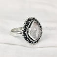 thumbnail image 4 of Natural Rose Quartz Ring, Rough Quartz Gemstone Ring, Birthstone, Bohemian Ring, 925 Sterling Silver, Womens Ring, Christmas, Thanksgiving, Handmade, Statement Jewelry, Rough Gemstone Jewelry, 4 of 5
