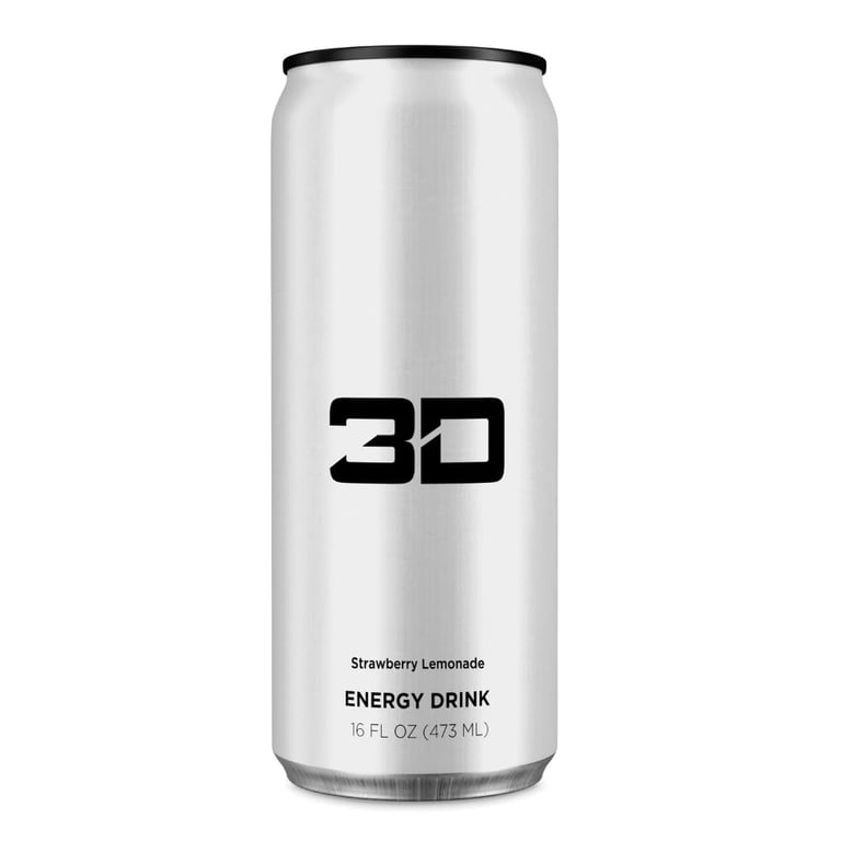3D Energy Chrome | Sugar Free Energy Drink | Pre Workout Energy | 200mg  Caffeine with Taurine and L-Carnitine | 16 Fluid Ounce | 12 Pack | Chrome