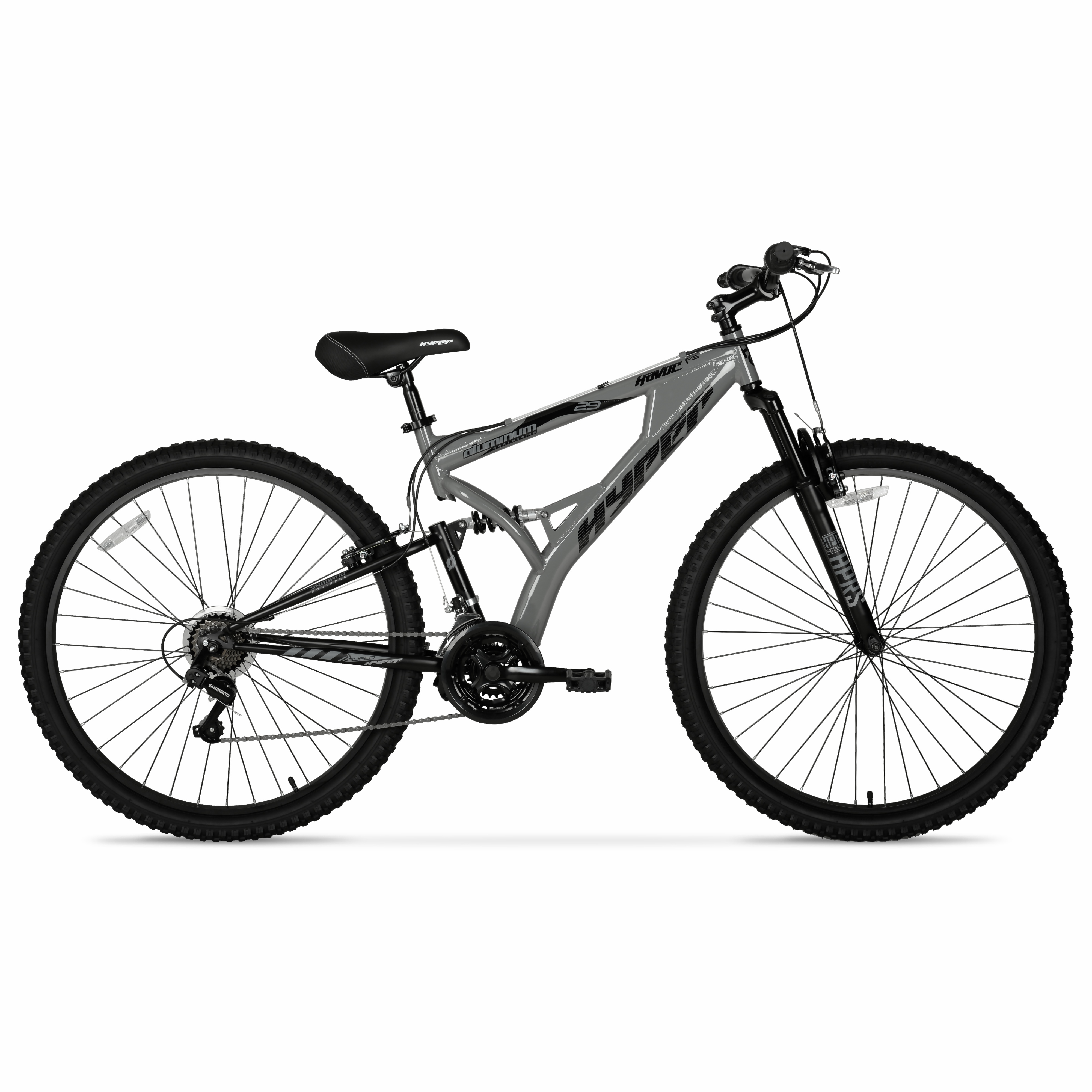 Hyper Bicycles 29" Men's Havoc Mountain Bike, Adult Ages 14+, Gray