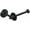 Matte Black, variant on Moen DN0709BL Iso Wall Mounted Euro Toilet Paper Holder - Black