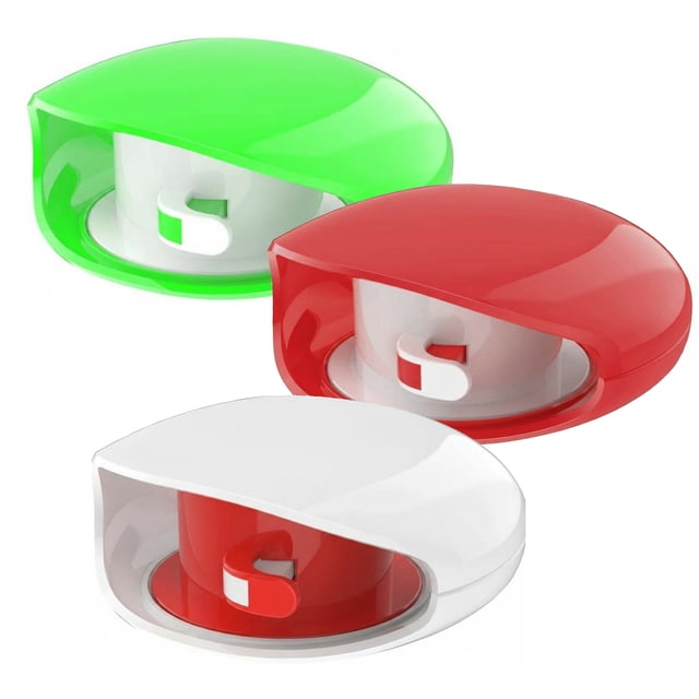 Guardoinrt 3 Pcs Enrouleur de Cordon Compact Solution de Rangement Facile d'Accès Étui Portable - Multifonctionnel de Qualité - Idéal Blanc Rouge Vert