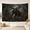 B, variant on XaaKee Tapestry, Autumn Leaves Horned Spirit Tree Demon, High-Quality Polyester Bedroom Tapestry, 60x40Inch