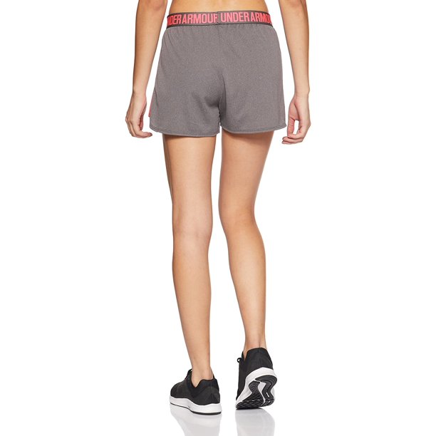 Under Armour UA Play Up 2.0 Short pour femme, Carbon Heather/Pink Shock,  XXSmall 