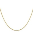 thumbnail image 2 of 10K Yellow Gold Singapore Chain Styles Necklace 1 mm 18 inch, 2 of 4