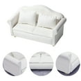 thumbnail image 2 of SHISUYAN 1 Ensemble Canapé Maison de Poupée Miniature Mini Canapé Modèle de Mobilier de Maison de Poupée avec Oreiller, 2 of 9
