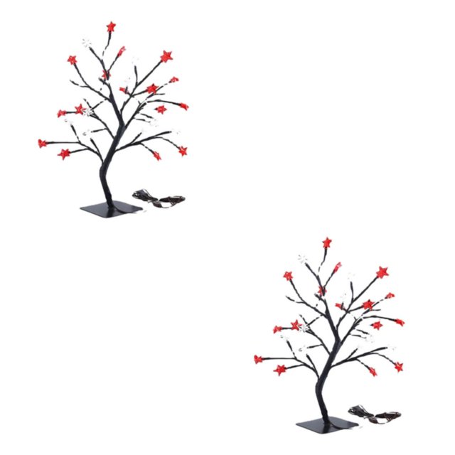 Monstrate Luz de árbol diseñada para cualquier habitación para un ambiente tranquilo Luces de árbol de de amplia aplicación Árboles tipo 1 Tipo 1 blanco cálido 2Conjunto
