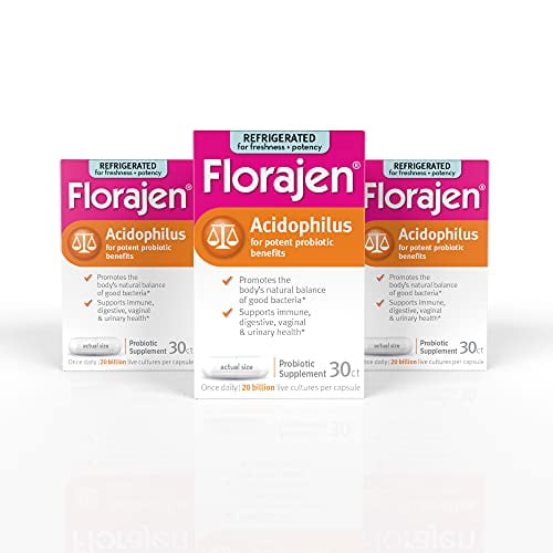 Florajen Acidophilus High Potency Refrigerated Probiotics Supports