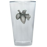 Pine Cone Pint Glass by Heritage Metalworks