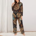 thumbnail image 2 of Balery Tree Meditating Golden Retriever Conjunto de Pijama con Estampado para Mujer, Conjunto de Dos Piezas con Manga Larga, Ropa de Dormir Suave con Bolsillos, Pijamas Cómodos-Small, 2 of 7