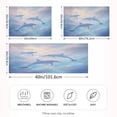 thumbnail image 4 of Haosy Satin Pillowcase for Hair and Skin Standard Cooling Silk Pillow Case with Envelope Closure Dolphin in Glowy Sea 20"x30", 4 of 9