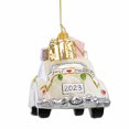 thumbnail image 2 of Huras Family Wedding Limo  Dated 2023 - 1 Glass Ornament 3.25 Inch, Glass - Ornament Car Automobile Marriage Bride Hf791, 2 of 3
