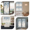 thumbnail image 7 of Blue Eucalyptus Window Privacy Film, Farmhouse Weeping Leaves Linen Static Cling UV Sun Blocking Heat Control Window Tint Day and Night, Non-Adhesive One Way Windows Privacy Cover 35.4''x78.7'', 7 of 7