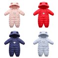 thumbnail image 2 of Zecgelong Thick Snowsuit Toddler Jacket Girls Coat Jumpsuit Outdoor Boys Warm Windproof Baby Hooded Romper Kids Boys Coat&jacket, 2 of 4