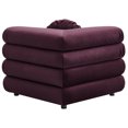 thumbnail image 6 of Modular Lounge Corner Chair, Tufted, Red, Velvet, Living Room Lounge Cafe Lobby Hospitality Restaurant, Modern Contemporary, HB37188, 6 of 10