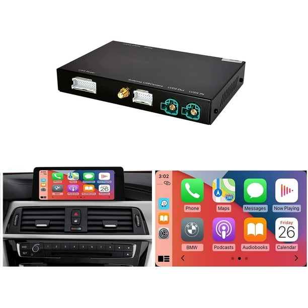 Road Top Wireless Carplay Retrofit Kit Decoder for BMW CIC System 1 3 5
