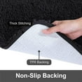 thumbnail image 5 of Bathroom Rugs Non Slip, Large Bath Rugs for Bathroom Decor, Bathroom Shower Floor Mat, Machine Washable Bath Rug Runner, 24"X60", Black, 5 of 7