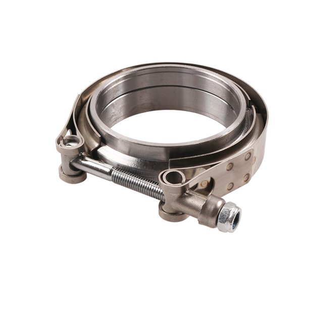 V Band Clamp Stainless Steel Exhaust Clamp with Flanges TurboExhaust