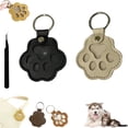 thumbnail image 1 of Dog Hair Keychain,New Cute Pet Hair Keepsake Keychain,Creative Cat and Dog Hair Collector Holder,Leather Keychains (2PC-2), 1 of 6