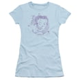 thumbnail image 2 of Betty Boop Perfect Kiss S/S Junior Women's T-Shirt Sheer Light Blue, 2 of 2