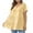 Yellow, variant on RYRJJ Womens Plus Size Summer Tops Eyelet Short Sleeve Peplum Babydoll Shirts Crew Neck Tunics Casual Ruffle Hem Blouse Loose Fit Tees