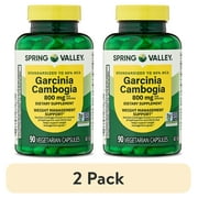 (2 pack) Spring Valley Garcinia Cambogia Dietary Supplement Vegetarian Capsules for Weight Management Support, 800 mg, 90 Count