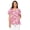 Breast Cancer Awareness, variant on Nurse Corgi Print Women’s Scrub Top – Comfortable Stretch V-Neck Medical Shirt with Pockets Suitable for Nurses Doctors and Medical Staff