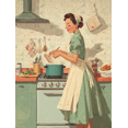 thumbnail image 1 of Qisvanset Retro Kitchen Canvas Wall Art 15.75x11.81 Inches, 1 of 8