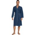 thumbnail image 3 of LAICAIW Waffle Knit Robes for Women Soft Unisex Lightweight Spa Bathrobe Absorbent Quick Dry Shower Robe for Men, 3 of 5