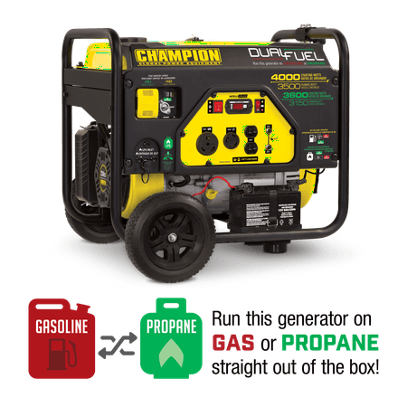 Champion 100397 3500-Watt Dual Fuel Portable (Best 3500 Watt Generator)