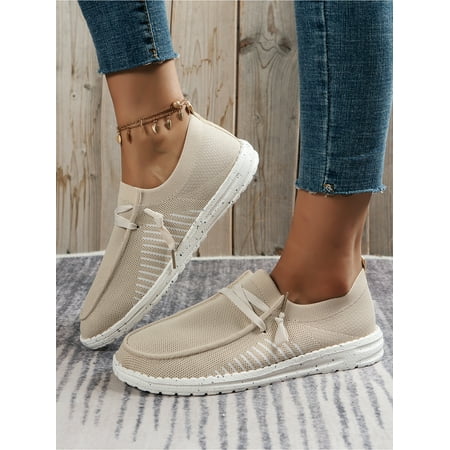 

Audeban Womens Loafers--Anti Slip Casual Flat Shoes Lace Up Walking Sneakers
