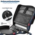 thumbnail image 4 of FORMRS Zipper Binder with Shoulder Strap 2-inch Ring 500 Sheet Capacity File Bag, Red White Stars, 4 of 5
