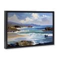 thumbnail image 2 of Stupell Industries Coastal From Sky To Sea Black Floating Frame Canvas Art, 25 x 17, by Alonza Saunders, 2 of 8