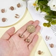 thumbnail image 3 of 1 Set Hobbspring 10Pcs Stainless Steel Spiral Pad Cuff Earrings Wire Wrap Jewelry for Non-pierced Ears Rose Gold 14x9x10.5mm, 3 of 8