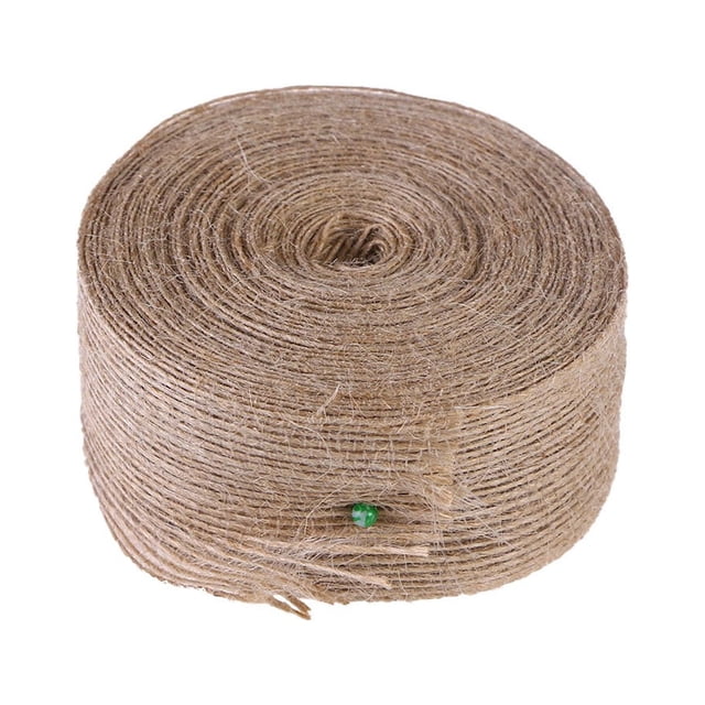 CIMAXIC jute webbing 10m 3.8cm Jute Hemp Rope Weaving Webbing Home Craft Fishing Line Pattern Burlap Ribbon (Light Brown),393.7"X1.5"X1.57"