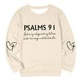 thumbnail image 4 of Zhanying Chandail en Molleton Canada pour Femmes Col Rond Chandail Blouses Décontractées Manches Longues Tops d'Automne Pulls Basiques, 4 of 4