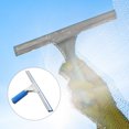 thumbnail image 5 of Uxcell Shower Window Squeegee Stainless Steel All Purpose Cleaning Tool 13.78 Inch Blue, 2 Pack, 5 of 6