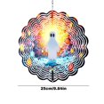 thumbnail image 2 of Stained Glass Wizard Hat Suncatcher, Handmade Witch Hat Window Hanging Ornament with Moon and Star, Magical Home Decor Gift, 2 of 5