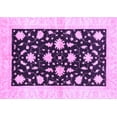 thumbnail image 1 of Ahgly Company Indoor Rectangle Oriental Purple Modern Area Rugs, 2' x 4', 1 of 4