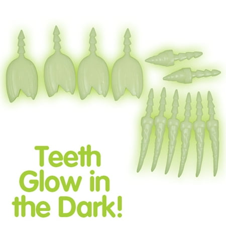 Loftus Glow In The Dark Jack O Lantern Teeth 16pc Pumpkin Carving Kit, Glow