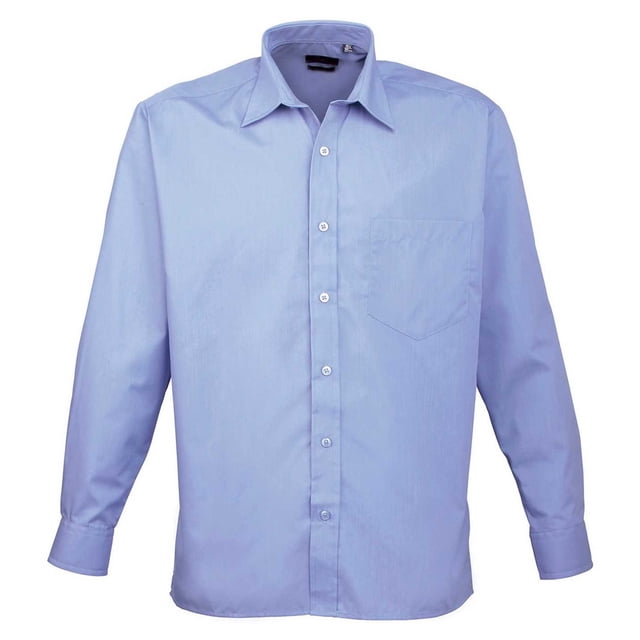 Premier Mens Poplin Long-Sleeved Shirt