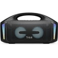 thumbnail image 1 of Altavoz portátil Tribit StormBox Blast: sonido estéreo fuerte de 90 W con XBass, altavoz Bluetooth resistente al agua IPX7 con luz LED, PowerBank, Bluetooth 5.3 y TWS, ecualizador personalizado, tiemp, 1 of 5