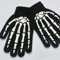 thumbnail image 6 of Sinyiin Winter Knit Cosplay Gloves Party Props Skeleton Ghost Bone Mittens Hand Warmer, 6 of 10