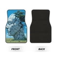 thumbnail image 2 of Naloa Cracked Earth Head Tree Car Foot Mat Set of 4 Pieces - Universal Floor Liner Neoprene Full Set Floor Mats for Cars Trucks SUV, 2 of 7